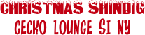Christmas Shindig
Gecko Lounge SI NY